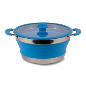 Cooking | Kampa Collapsible Saucepan 3L – Blue Camping Equipment Cooking