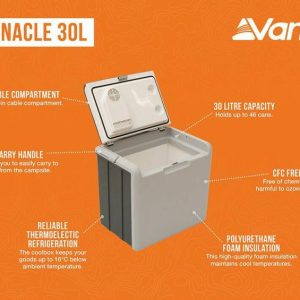 Cooling | Vango E-Pinnacle 30L Electric Cool Box Camping Equipment Cooling