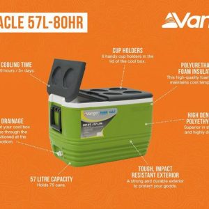 Cooling | Vango Pinnacle 57L Cool Box Camping Equipment Cooling