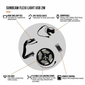 Electrical | Vango Sunbeam Flexi Light 2m – USB Camping Equipment Electrical