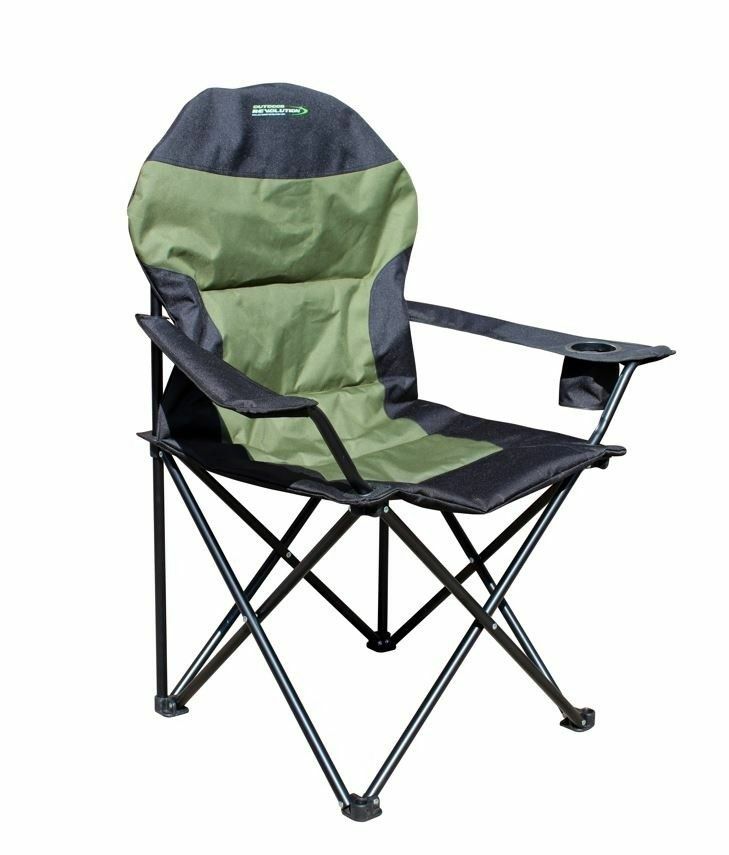 Furniture | Outdoor Revolution High Back XL Chair – Green & Black Camping Equipment Furniture