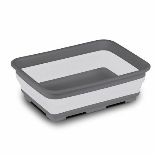 Kitchenware | Kampa Collapsible Washing Bowl Rectangular – Grey Camping Equipment Kitchenware