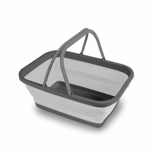 Kitchenware | Kampa Collapsible Washing Bowl/Basket Medium – Grey Camping Equipment Kitchenware