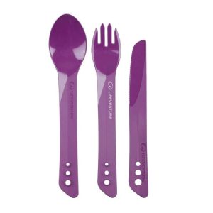 Kitchenware | Lifeventure Ellipse Camping Cutlery – Purple Camping Equipment Kitchenware