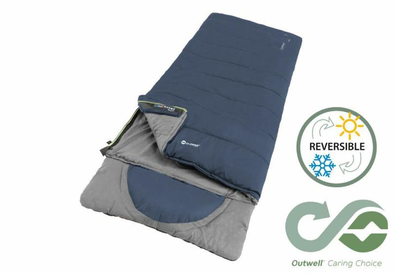 Sleeping | Outwell Contour Lux Single Sleeping Bag – Deep Blue Camping Equipment Sleeping