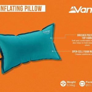 Sleeping | Vango Self Inflating Pillow – Sky Blue Camping Equipment Sleeping