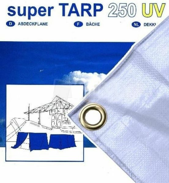 Tent Accessories | Super Tarp 4 x 10 White Groundsheets Tent Accessories