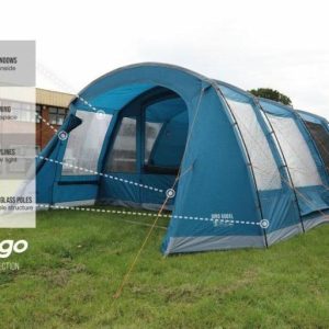 Tent Types | Vango Joro 600XL (Poled) Tent Family Tents Tent Types