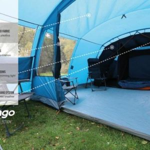 Tent Types | Vango Joro 600XL (Poled) Tent Family Tents Tent Types