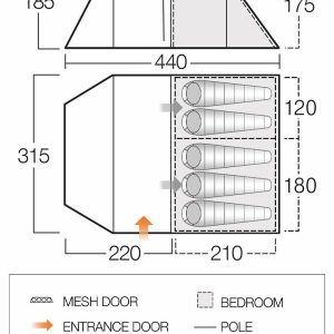 Tent Types | Vango Skye 500 Tent 2024 Family Tents Tent Types