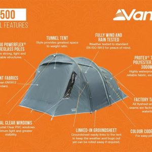 Tent Types | Vango Skye 500 Tent 2024 Family Tents Tent Types