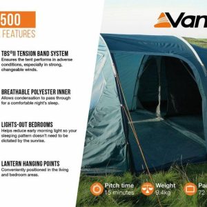 Tent Types | Vango Skye 500 Tent 2024 Family Tents Tent Types