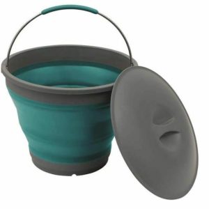 Water and Waste | Outwell Collaps Bucket with Lid – Blue Camping Equipment Kitchenware