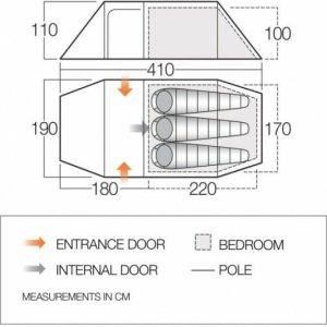 Tent Types | Vango Scafell 300+ Tent 2024 D of E Tents Tent Types